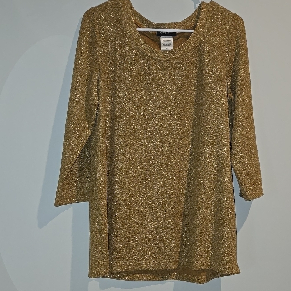 Slinky Brand Gold Blouse